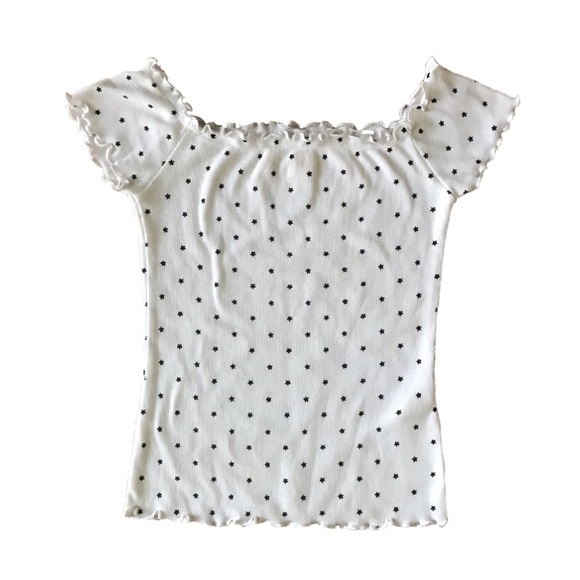 Hollister Off-The-Shoulder Star Print Top - Picture 1 of 2